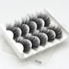 3D faux nertsen wimpers handgemaakte lange valse wimpers 5 paar multilayer cross dikke nep eye lash make-up tools