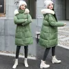 2019 offre spéciale épaisse solide fermeture éclair poches complètes hiver nouvelle mode féminine dans la longue Section pour récupérer veste en coton à capuche