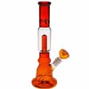 White Smoking Pipes Blue Glass Bongs Amber Oil Rigs Black Hookahs Clear Water Pipes 29cm Tall 14.4mm Bowl