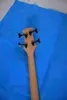 Custom 4 String Cobra Snake Hand Painted Electric Bass Carved Japan Parts Free Shipping