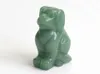 2.0 INCHES Natural Green Aventurine Carved Crystal Reiki Healing Dog Statue Animal Totem Sculpture