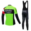 2020 Euskadi Dunne Sectie Lange Mouw Fietsen Jersey Set Kleding Maillot Ropa Ciclismo Fietskleding Kleding Bike Uniform Set