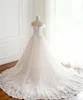 New 2020 Princess off shoulder Wedding Dresses lace up back sweetheart White Appliques Pink Satin Inside Elegant Bride Gowns Plus Size