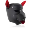 Puppy Play Dog Hood Mask Bondage Restraint Imbracatura pettorale Cinghia Giochi per adulti Schiavo Pup Ruolo Giocattoli sessuali per coppia