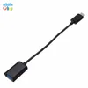 Ny typ C OTG kabeladapter USB 3.1 Typ-C Man till USB 2.0 En kvinnlig OTG Data Cable Cord Adapter Vit / svart 16.5cm