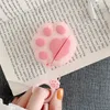 3D Cartoon Cat Paw Design Wireless Bluetooth Earphone Case för AirPods 1: a 2: a generationen för Apple AirPods 1 2 Cover Accessoares 50pcs