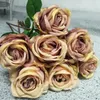 Faux Rose Flower Branch Simulation Blue Enchanress Róże Do Wedding Home Dekoracyjne Sztuczne kwiaty