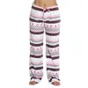 Fashion-Рождество Плюшевые Пижамы 4 Стили Elk Printed сна Днища Lounge Pants Winter Warm Soft Comfort Sleep Брюки LJJO7392-2