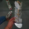Sandali estivi da donna Fatti a mano da donna Croce strass Farfalla Decorazione Sandali piatti sexy Calzature Taglie forti 2020