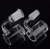 2020 Latest 5mm Clear Bottom Flap Top short neck Quartz Banger Nail & Spinning Cyclone Carb Cap Glowing Terp Pearl Ball For Glass Bongs