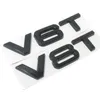 Автомобильные наклейки 3D Металлический V6T V8T V6 V8 T Fender Wacht Bode Emblem Emblem Tail Badge Fender Fantect для Audi A4 A3 A5 A6 A1 Q3 Q5 Q5 Q7 Q5 Q5