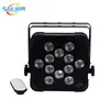 UK-Lager Professionelles kabelloses DMX 12 x 18 W RGBWA UV 6-in-1-LED-Par-Can-Licht