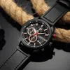 Curren New Fashion Mens Watches Wojskowy Kwarc Watch skórzany Waterproof Sport Chronograph Watch Male Clock Relogio Masculino6744658