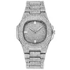 Нарученные часы Diamond Watch для мужчин Женщины хип -хоп Iced out Quartz Watches Busines Band Busine Man