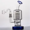 Toro Glass Water Bongs Hookahs Recycler Dab Rigs Tobacco Röker Tillbehör Huvudglas Bong Waterpipe Shisha med 18 mm fog