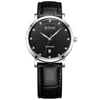 Relógio Dom casual à prova d'água mesa vintage ultrafino masculino pulseira de couro genuíno moda relógios masculinos M-259L-1M267c