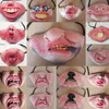 1 stcs grappig volwassen feestmasker latex clown cosplay half gezicht vreselijke enge maskers maskerade Halloween Party Decor Halloween 29