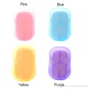 20 Pcs/Set Disposable Boxed Soap Paper Portable Aromatherapy Hand Wash Bath Travel Mini Soap Box Soap Base Bathroom Accessories BH2266 CY