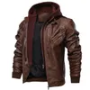 Giacche in pelle da uomo Autunno New Casual Motorcycle PU Jacket Cappotti in pelle Giacche di taglia europea Drop Shipping JAYCOSIN Vendita calda