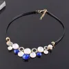 30STYLE WOMENS BIB CRYSTAL FLOWERPEARL PENDANT CHUNKY COLLAR STEATEMENT NECKLACE4919706