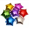 10 inch Five-pointed Star Foil Balloon Auto-Seal Reuse Party / Wedding Decor Inflatable Gift for Children 5000pcs 1 lot