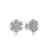 Romantic Snowflake Earrings Luxury Designer 925 Sterling Silver CZ Diamonds Suitable for Pandora Original Box Set Girls Elegant Earrings