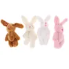 10pcs 6cm 4Colors Soft Mini Joint Rabbit Pendant Bunny pour la chaîne clé Bouquet Toy Doll Ornaments Gift4703786