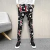 캐주얼 야외 조깅 바지 남자 바지 kargo pantolon 2020 성격 인쇄 바지 남자 운동복 통기성 streetwear