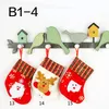 Christmas Stockings Gifts Snowman Elk Santa Claus Stocking Bags Hotel Restaurant Cutlery Bag Christmas Tree Hanging Ornament Home Party Dec