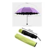 Lady Princess Magic Flowers Dome Parasol Sun/Rain Folding Umbrella prain women transparent umbrella brass knuckles For Women