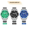 Chenxi Men Fashion Dial Calendar Display Quartz Watch Business Luxury Sport Waterproof Green Orologio Orologi da polso in acciaio inossidabile4705962