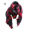 Jesień i zima Kolorowe Plaid Childice Kwadratowy Szalik Imitacja Kaszmiru Szalik Plaid Rodzic-Child-Child-Child and Girls Scarf EEA510