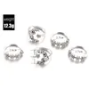 5PCS Women Bohemian Crystal Star Moon Flower Otwarte pierścienie zestaw biżuterii dla dziewcząt9053745