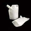 50ml Stand Up Drinking Package Transparent Pout Bag White Doypack Spout Pouch Bags For Beverage Milk QW8768 000