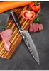 High quali Chef knife Cleaver sharp Japanese stainless steel kitchen Bread slicing Utility santoku imitation Damascus pattern Gift knife