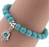 Lava Rock Armband Vulkanische Rock Armband Natuurlijke Lava Stone Turquoise Kralen Charms Armbanden Mannen Dames Mens Dames Mode Goedkope Sieraden