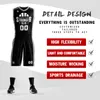 تخصيص أي اسم أي رقم في كرة السلة قمصان مخصصة التصميم المهني الكلية لكرة السلة ملابس رياضية للرجال شباب