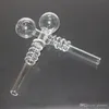 5 Inch Clear Great Pyrex Glass Oil Burner Bong Waterpijpen met verschillend gekleurde balancer om te roken