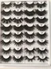 44 styles 5D Vison Cheveux 25mm Faux Cils Épais Long Désordonné Cross Eye Lashes Extension Outils De Maquillage Des Yeux