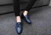 Hot Sale-Office Loafers Men Skor Formell Mens Klänning Skor Läder Krokodil Italienska Designer Skor Vävning Mens Oxfords Bröllop