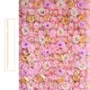 인공 로즈 40x60cm 사용자 지정 색 실크 장미 꽃 벽 결혼식 장식의 백 드롭 인공 꽃 벽 로맨틱 EEA1587