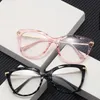 Fashion Transparent Crystal Glasses Frame For Women Designer Optical With Clear Lenses 7 Colors Wholesale