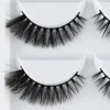 5 par 3D Mink Hair Natural Cross False Eyelashes Long Makeup Fake Eye Lashes Extension Women Eye Beauty Tools Dropship3036186