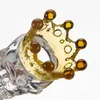 Glass Bowl Skull With Crown Large Size Glass Slide Herb Holder 14mm 18mm male Smoke Accessory For Glass Bong