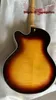 Wysokiej jakości nowy styl Sunburst Jazz Electric Guitar Golden Hardware Darmowa wysyłkaFree Shipping