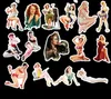 100 PCS Retro Poster Seksi Kız Çıkartmaları Dizüstü Motosiklet Kaykay Doodle DIY Poster Lady Sticker Ev Dekor Stil Etiket Toys5892568