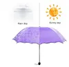 Lady Princess Magic Flowers Dome Parasol Sun/Rain Folding Umbrella prain women transparent umbrella brass knuckles For Women