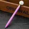 Fashion Bling Many Diamond Ball Ballpoint Pens Crystal Ball Pen Student Gift School Office Supplies Signature Business Pen