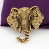 Christmas gift whole popular high quality clothing accessories with diamond elephant Brooch7681063