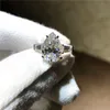 Real 925 sterling silver Created Moissanite drop Rings for Women Eternal engagement Pear shaped cut Diamond ring finger jewelry7244670